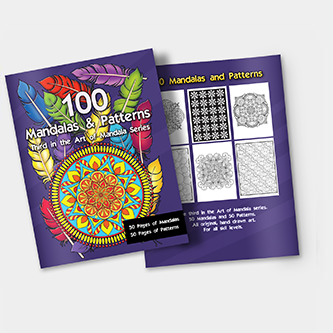 100 Mandalas & Patterns Adult Coloring Book