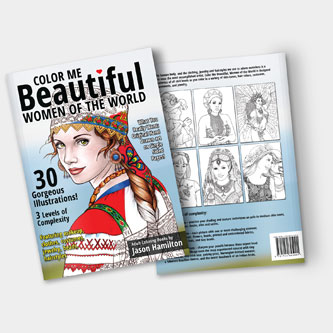 Color Me Beautiful, Women of the World Coloring Book